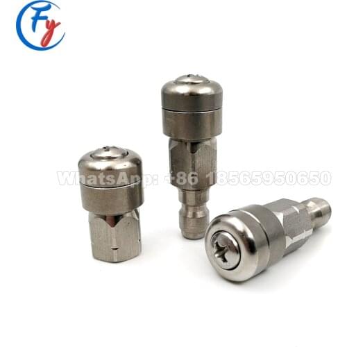 1/4” Female Thread High Pressure Rotary Pipe Cleaning Jet Nozzle