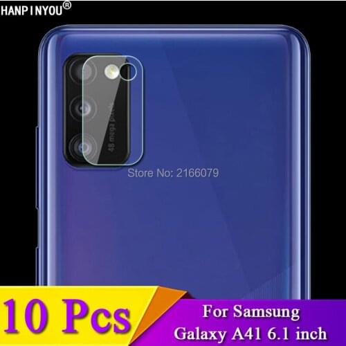 10 Pcs For Samsung Galaxy A41 6.1" Anti-Scratch Clear Rear Camera Lens Protective Protector Cover Soft Tempered Glass Film Guard