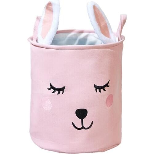 2 Styles Cartoon Thicken Laundry Hamper Clothes Storage Basket Home decoration storage barrel kids toy organizer bucket panier