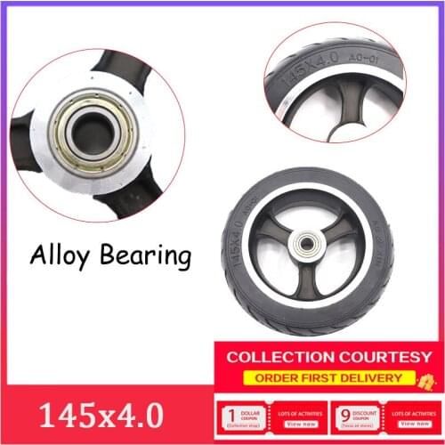Scooter Accessories Wheels 145x 4.0 Explosion-proof Tubeless Rubber Wheels for Fastwheel F0 Electric Scooter Wheelchair Wheels
