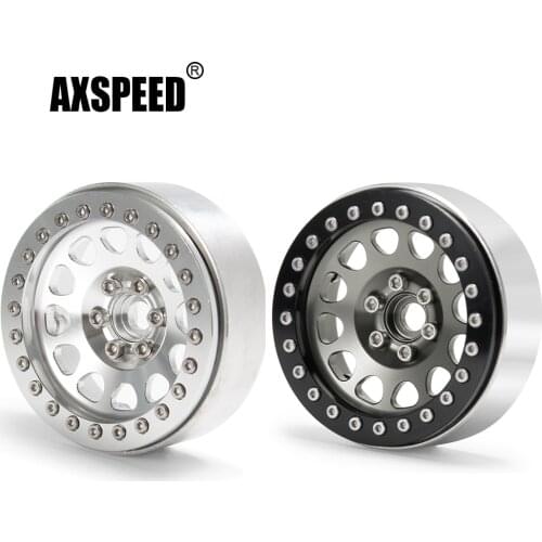 AXSPEED 2.2" Aluminum Alloy Beadlock Wheel Rim for Axial Wraith 90018 Traxxas TRX4 1/10 RC Climbing Car Upgrade Parts