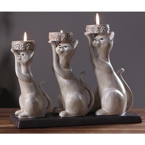 Rustic Wooden Candle Holders Tealight Lighthouse Candy Bar Wedding Centerpiece Wooden Candlestick Moro Decor Mumluk Cat Creative