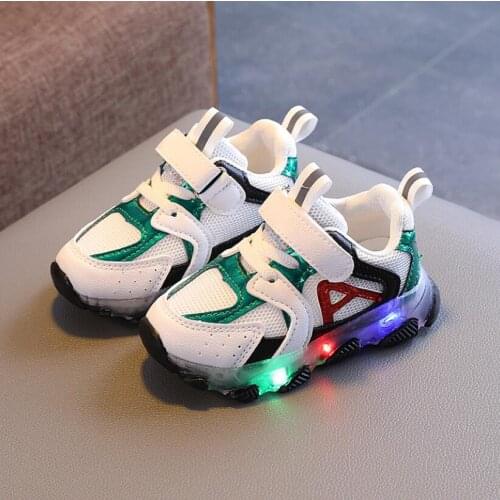 Size 21-30 Childrens Led Shoes Boys Girls Lighted Sneakers Glowing Shoes for Kid Sneakers Boys Baby Sneakers with Luminous So