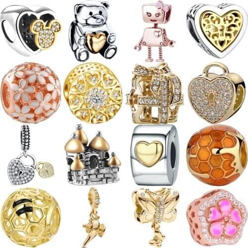 Designer 925 Sterling Silver Bracelet Floating Charms Beads Fit Original Charms Bracelets for Women Necklace Womens Jewelry