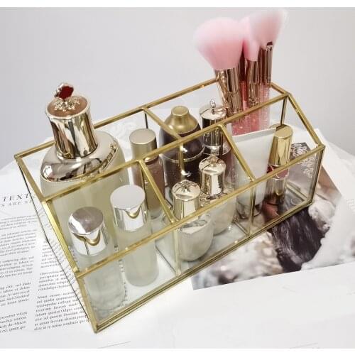Makeup Storage Brush Pen Holder Table Organizer Cosmetic Desktop Makeup Tray