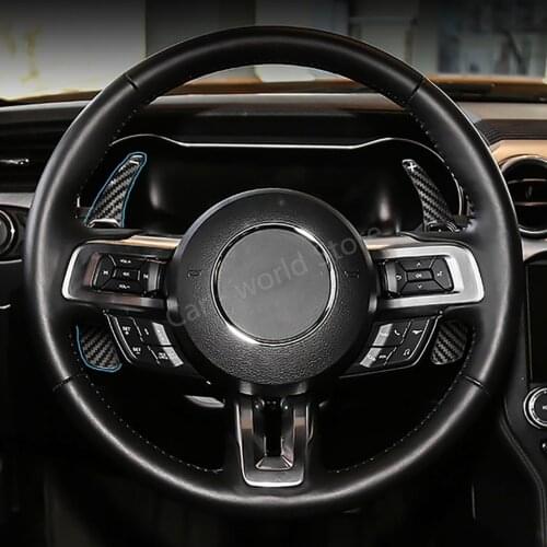 For Mustang Steering Wheel Paddle Shifter Carbon Fiber Paddle Shifter Fit ford mustang 2015-2020 Car Accessories