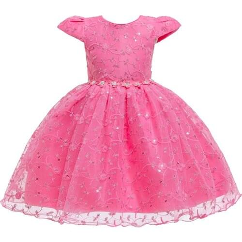 Elegant Baby Girls Dress Kids Dresses For Girls Wedding Party Gown Baby Girls Princess Dress Children Clothing vestido infantil