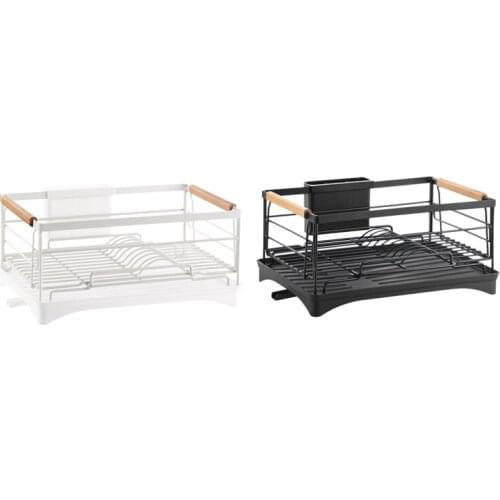 HOT Foldable Dish Rack Kitchen Storage Holder Drainer Bowl Tableware Plate Home Shelf Dinnerware Organizer