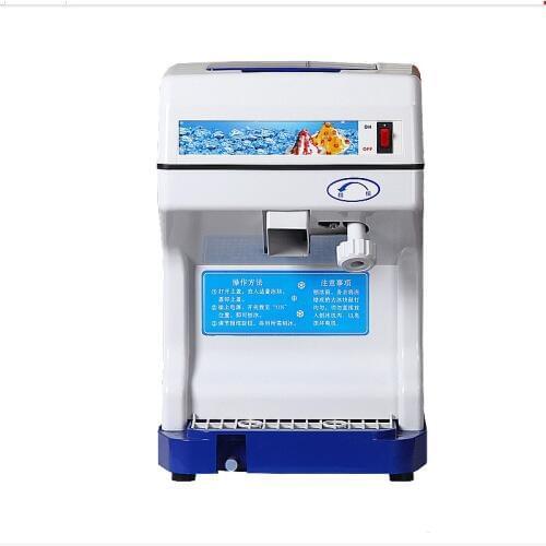 220V Commercial Electric Cube Ice Crusher Shaver Machine DIY Ice Drinking Ice Cream For Coffee MilkTea Shop