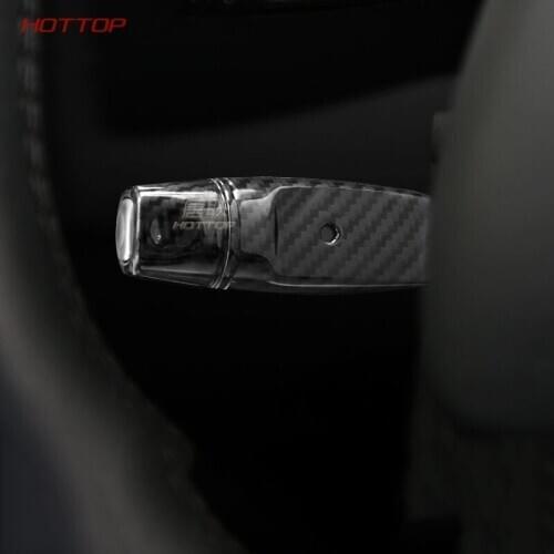 Carbon Car Cruise Wiper Control Protective Cover Cap Protector for Tesla Model S X 2016-2017 Car Styling Decoration Accessories