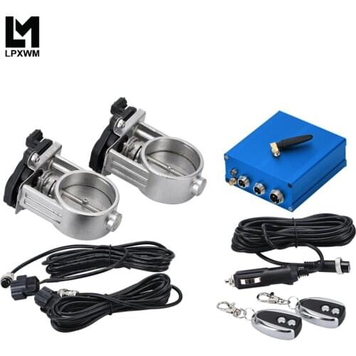 Exhaust Control Valve Dual Set w Remote Cutout Control For 2.5\" 63mm / 3\" 76mm Pipe 2 sets ECV22/23