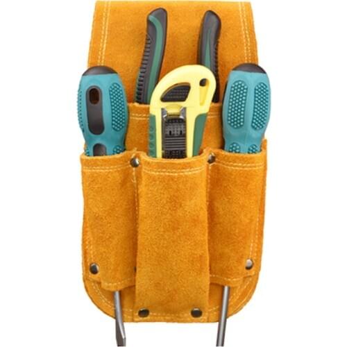 Cowhide Toolkit Waist Bag Welder Hammer Screwdriver Knife Tool Storage Bag Wear Resistant Hardware Toolbelt