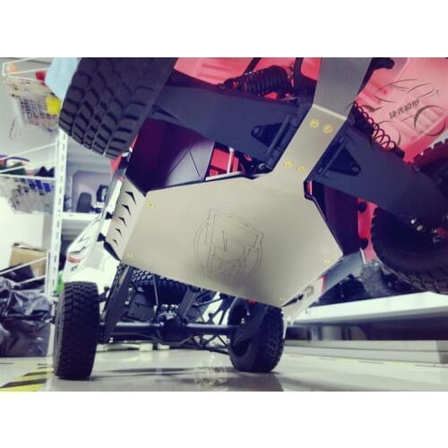 Metal Chassis Armor Bottom Protection Skid Plate for 1/10 Losi Baja Rock Rey