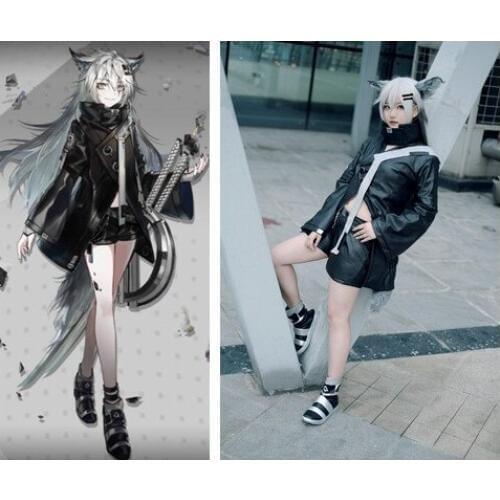 Game Arknights Lappland Cosplay Costume Women Cosplay Dress Halloween Carnival Party Costumes Cosplay Props Wig Sword Full Set