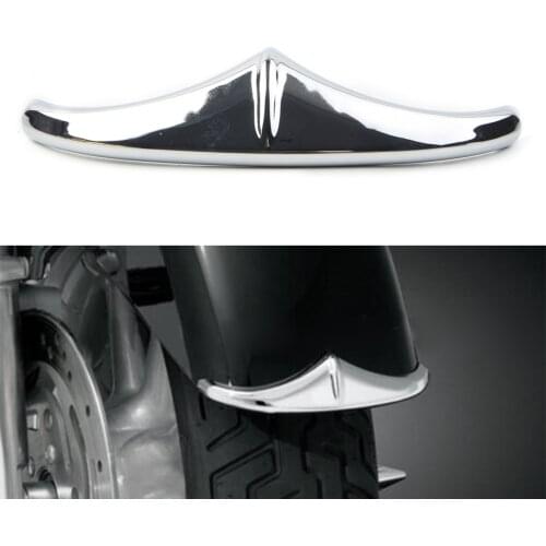 Chrome Motorbike Front Fender Leading Edge Accent Trim Replacement for Harley Davidson Road Glides Street Glides Dyna