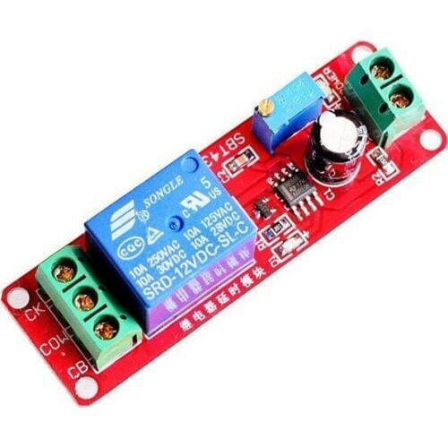 1PCS DC 5V/12V Delay relay shield NE555 Timer Switch Adjustable Module 0 to 10 S
