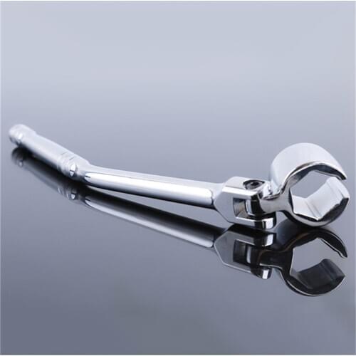 Silver 22mm Oxygen Sensor Flexible Head Repair Hex Installer Remove Tools Oxygen Sensor Socket Wrench Removal Tool