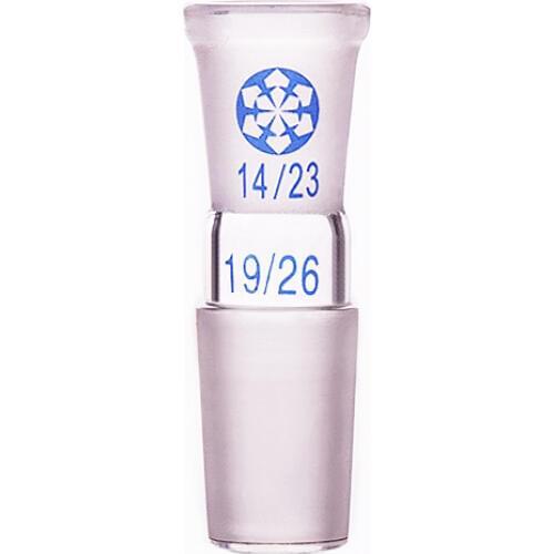 Borosilicate Glass Joint,Female 14/23,Male 19/26,Glass reducing Adapter,A type connector