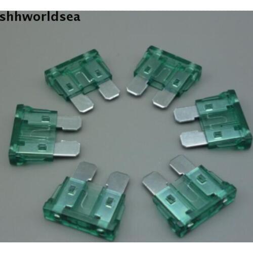 Shhworldsea 50PCS 1A AUTOMOTIVE CAR BLADE FUSE BOX ASSORTMENT SUV TRUCK CAR 19MM FUSES free shipping