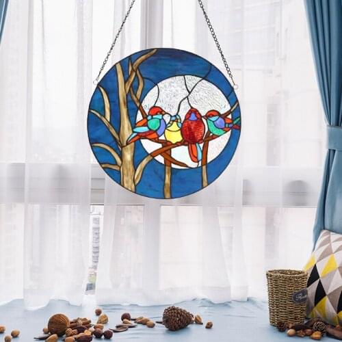 1pc Cute Interesting Ornaments Painted Art Pendant Bay Night Bird Window Door Corridor Home Bedroom Bathroom Kitchen Outdoor