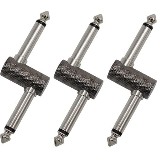 Sonicake 1/4 inch Z Type Pedal Coupler (3 Pack) for Guitar Effect Pedal Connector Shortened Routing QZC-02