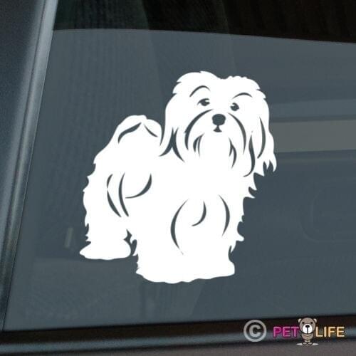 Havanese Sticker Die Cut Vinyl - blanquito computer decal