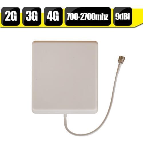 Outdoor Panel Antenna 700-2700hz 2G 3G 4G CDMA850 GSM900 PCS1900 LTE2600mhz Mobile Phone Signal Antenna N Type Connector 9dBi