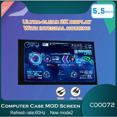 DIY Computer Secondary Screen Display For PC Hardware Temp. AIDA64/ IPS 2K 4K Touch Monitoring Control Or Live Dynamic Wallpaper
