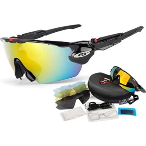 Weimostar Professional Polarized Men Cycling Sunglasses 5 Lens MTB Bike Glasses UV Protection Bicycle Eyewear Cycling Goggles