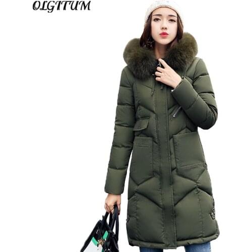 High Quality Winter Long Parka Women Outwear Plus Size Loose Cotton Jacket Fashion Casual Warm Snow Lichens Padded Winter Coat