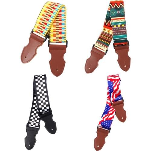 1pc Adjustable Guitar Strap Belt Anti-Scratch Durable Instruments Parts 153cm Lengthened Guitar Strap