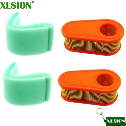 XLSION 2x Air Filters & 2x Pre-Filters For Briggs & Stratton 795066, 796254, 5419, 795066