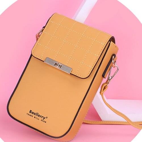 2021 New Ladies Wallet Fashion Multi-Card Position PU Belt Bag Multifunctional Design Mobile Phone Bag Vertical Shoulder Bag
