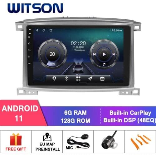 WITSON Android 10.0 CAR DVD SYSTEM for TOYOTA LAND CRUISER 100 VX-R 2005 car dvd player link/DAB/OBD support