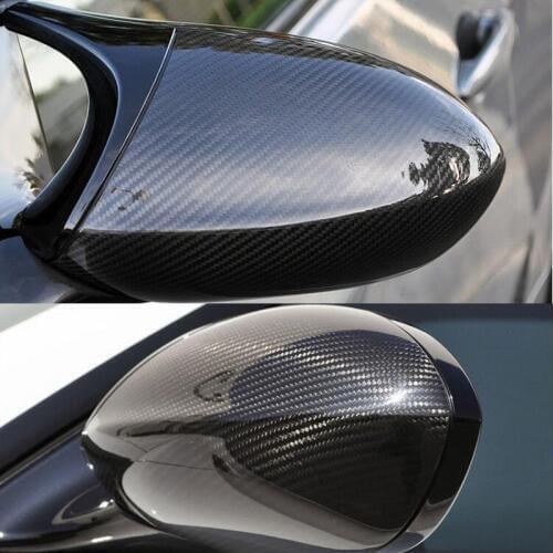 High quality For BMW E92 M3 E82 1M 2008- 2013 100% Real Carbon Fiber Rear View Mirror Cover Side Mirror Caps car styling