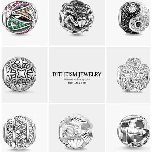 Beads Black Scorpion 5mm Hole,2018 New Fashion 925 Sterling Silver Jewelry Trendy Gift For Women Men Fit Bracelets Necklace