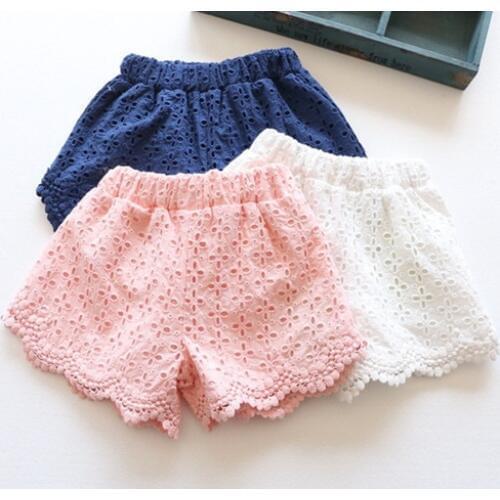 Kids girls 2019 summer new baby boy candy colored shorts elastic waistband cotton casual pants small shorts girls short pants 2
