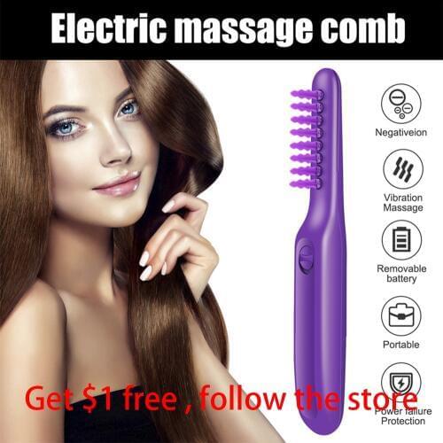 Electric Hair Styling Brush Hair Comb Detangling Scalp Massage Comb Women Hairdressing Salon Straight Curly Styling Tools