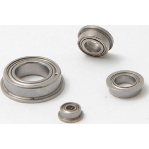 FR168ZZ ABEC-1 (10PCS) 1/4"x3/8"x1/8" Flanged Inch Ball Bearings 6.35x9.525x3.175mm