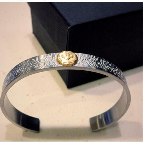 Indian Jewelry Arabesque Eagle Bangles Stainless Steel Animal Eagle Bracelet Men Women Couple Vintage Open Cuff Bangle For Boys