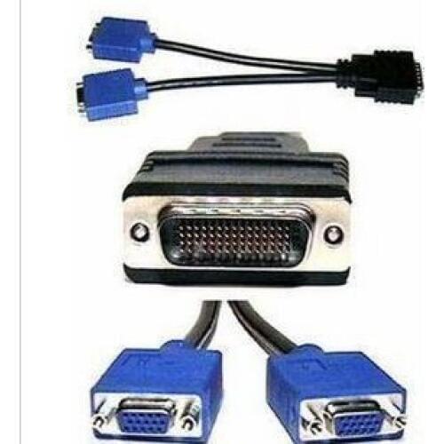 DMS 59 pin 1 DVI TO 2 VGA cable