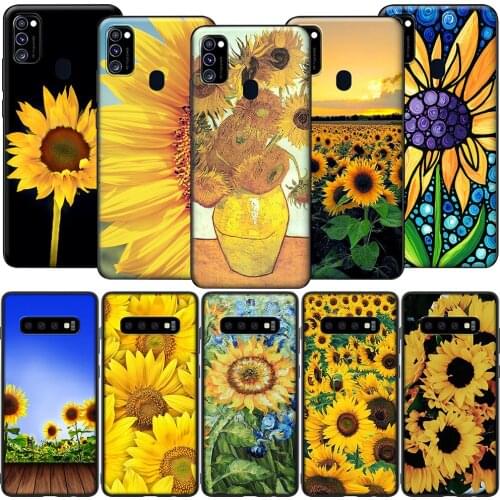 GX242 Summer Sunflower Floral Flower Case for Samsung Note 8 9 10 20 Ultra J2 J5 J4 J6 Plus J7 Prime Duo J730 Pro Core J8 Lite