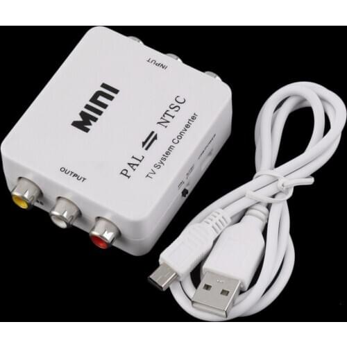 Mini PAL to NTSC or NTSC TO PAL Dual-Way SECAM TV Format Video Multi Media System Converter Composite Connection Switcher