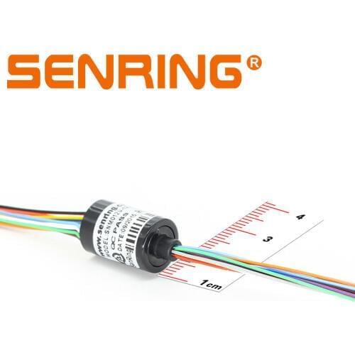 Mini Rotary Joint / Sliprings 6 12 18 Signal 1.5A Capsule Slip Ring OD 12.5mm for CCTV Systems, Medical Equipment