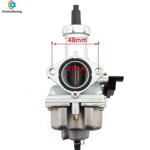 Motorcycle 27MM Carb Hand Cable Chock PZ27 Carburetor For 175CC 200cc 250cc Dirt Pit bike ATV Quad Carburador