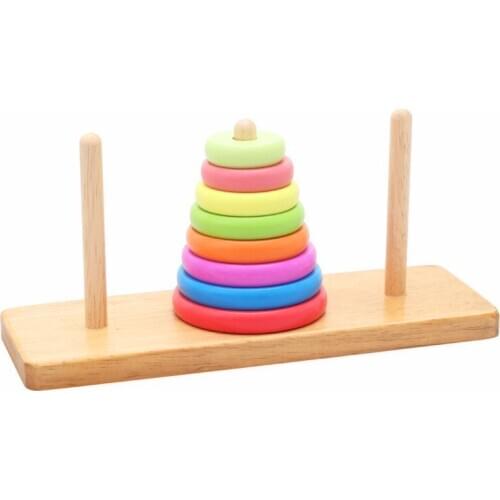 OUY Set Of Columns Wooden Childrens Classic Intelligence Unlock Rescue Game Toy