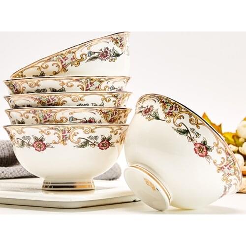 6pcs set, 4.5inch, bone china small food bowl, ceramic japanese rice bowl, porcelain rice bowl set. sauce serving bowl ice cream