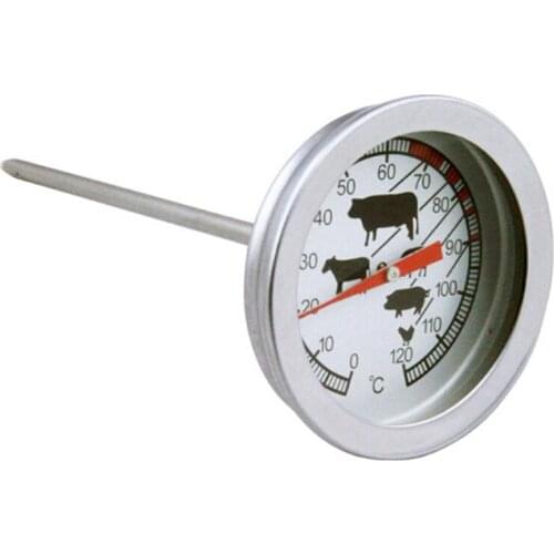 Stainless Steel Pocket Probe Thermometer Temperature Gauge For BBQ Meat Food Kitchen Cooking Thermometer Instant Read Meat Gauge