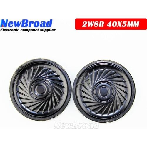5pcs/lot New Ultra-thin speaker 8 ohms 2 watt 2W 8R speaker Diameter 40MM 4CM thickness 5MM