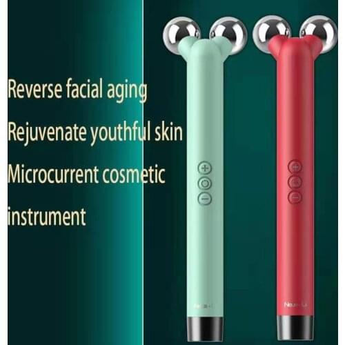 3D Roller Microcurrents for Face Gouache Scraper for Face Skin Care Tool Facial Massager V Face Massager for Face Lift Machine